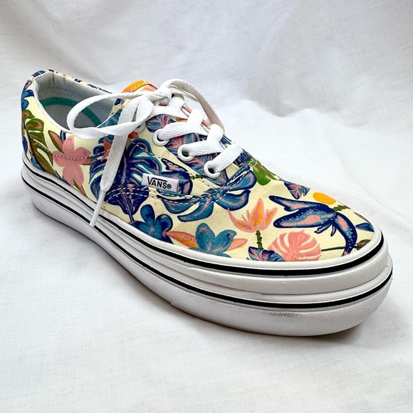 Vans Tropicali Super ComfyCush Era Unisex Mellow Yellow True White Unworn EUC - Picture 3 of 9